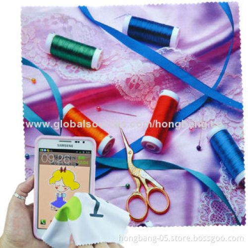 Microfiber Glasses Cleaning Cloth with EN71, SGS, MSDS Marks